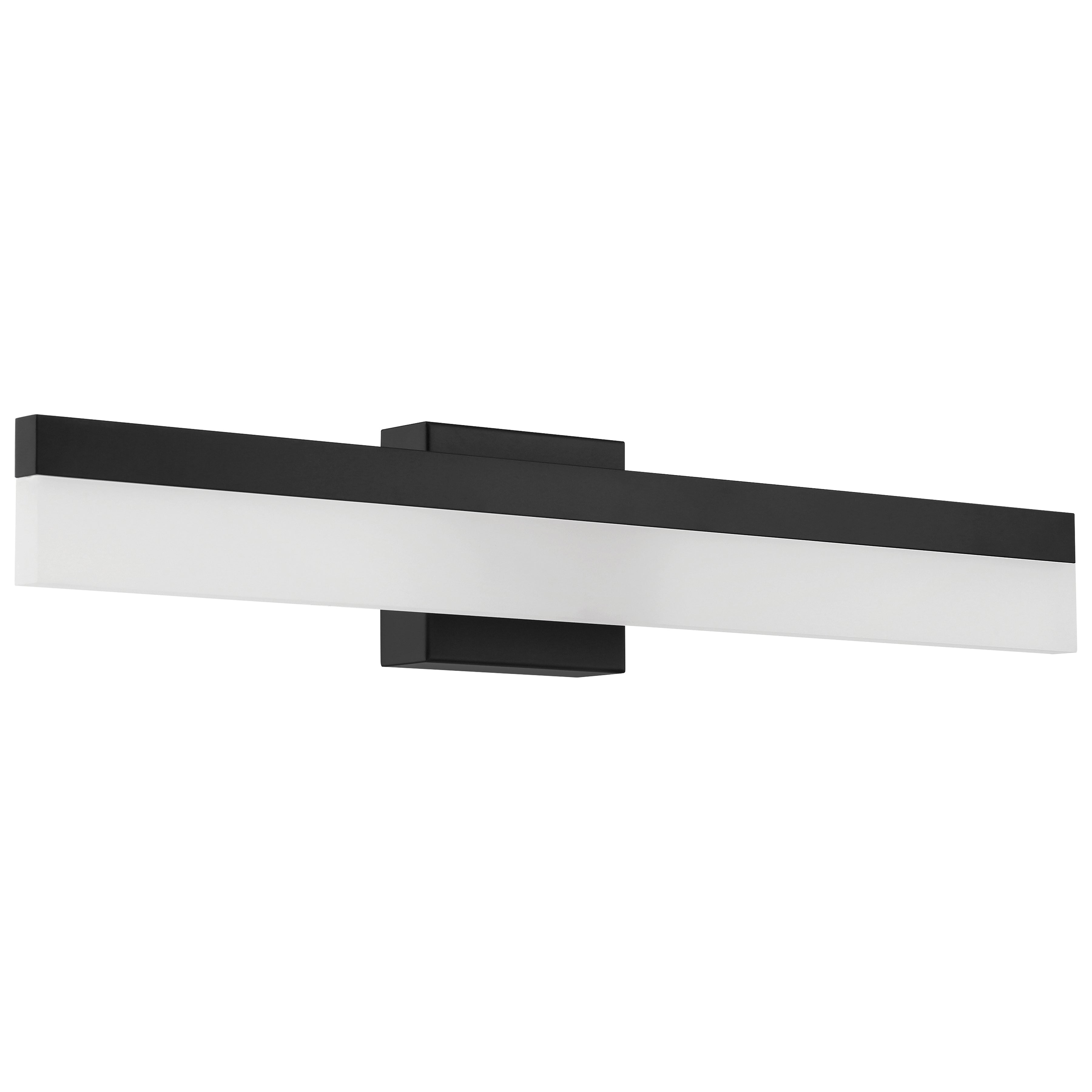 Loft Color Selectable LED Vanity, Matte Black / 24"