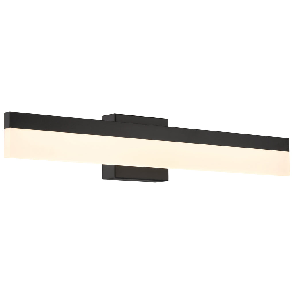 Loft Color Selectable LED Vanity, Matte Black / 36"
