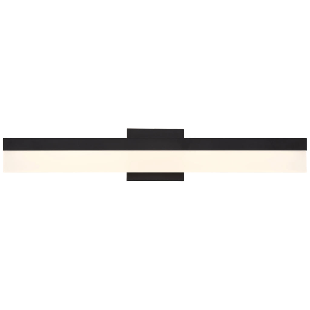Loft Color Selectable LED Vanity, Matte Black / 36"