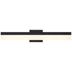 Loft Color Selectable LED Vanity, Matte Black / 36"