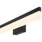 Loft Color Selectable LED Vanity, Matte Black / 36"