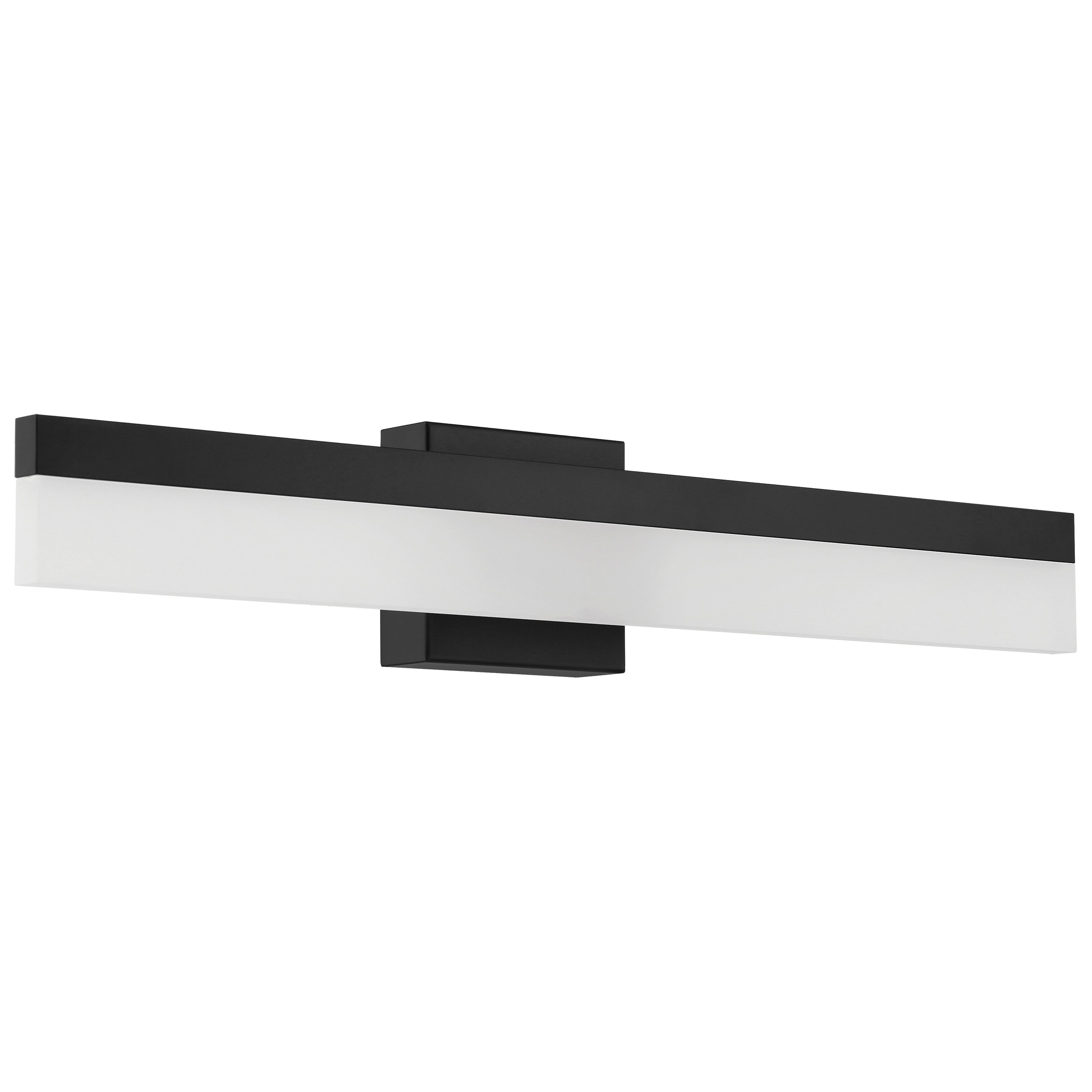 Loft Color Selectable LED Vanity, Matte Black / 36"