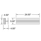 Access Lighting Netherton Bi-Directional LED Vanity, Brushed Steel / 24", image 7
