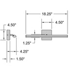 Access Lighting Float Adjustable LED Vanity, Matte Black / 18.25", image 4