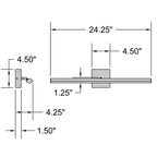 Access Lighting Float Adjustable LED Vanity, Matte Black / 24.25", image 4