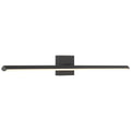 Float Adjustable LED Vanity, Matte Black / 36"