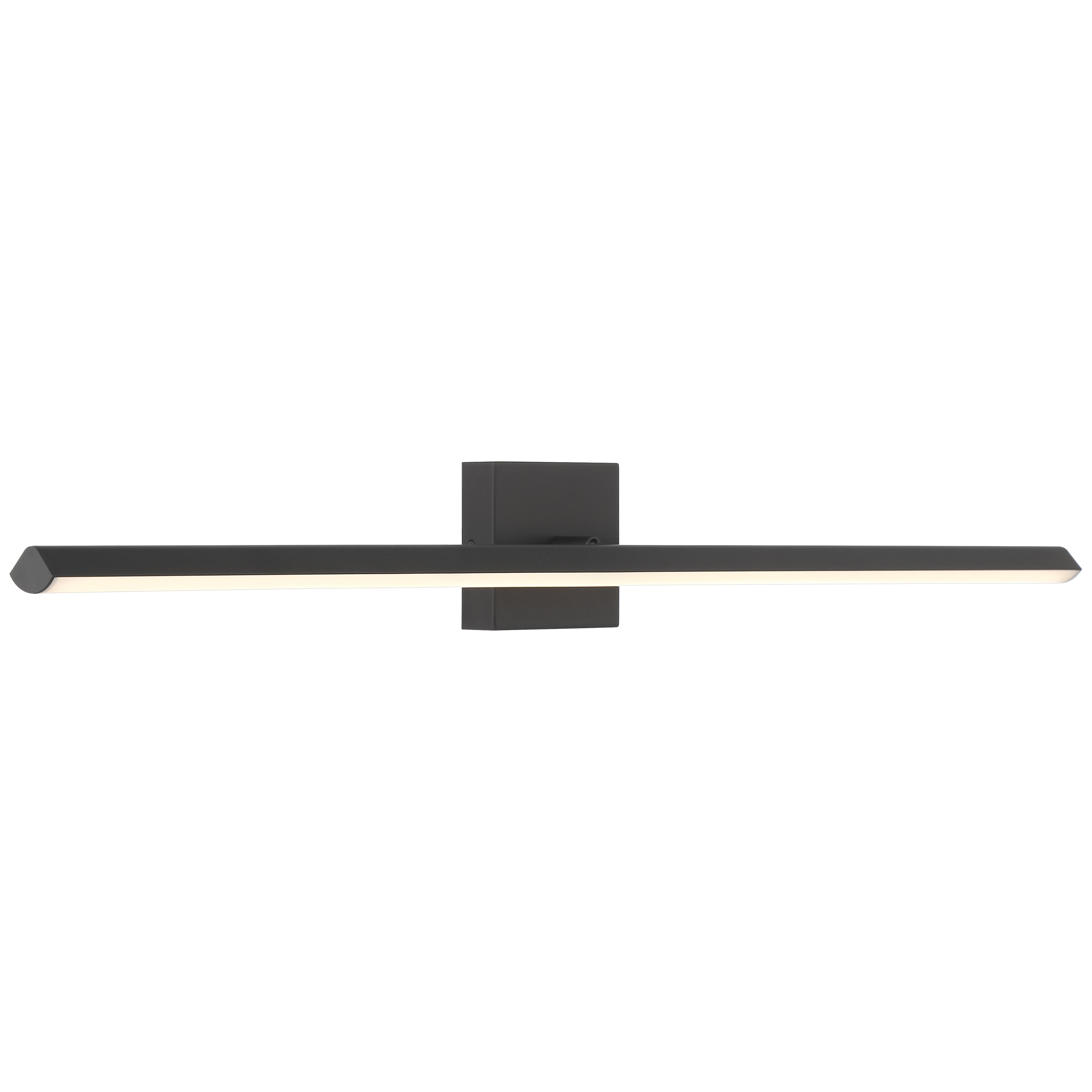 Float Adjustable LED Vanity, Matte Black / 36"