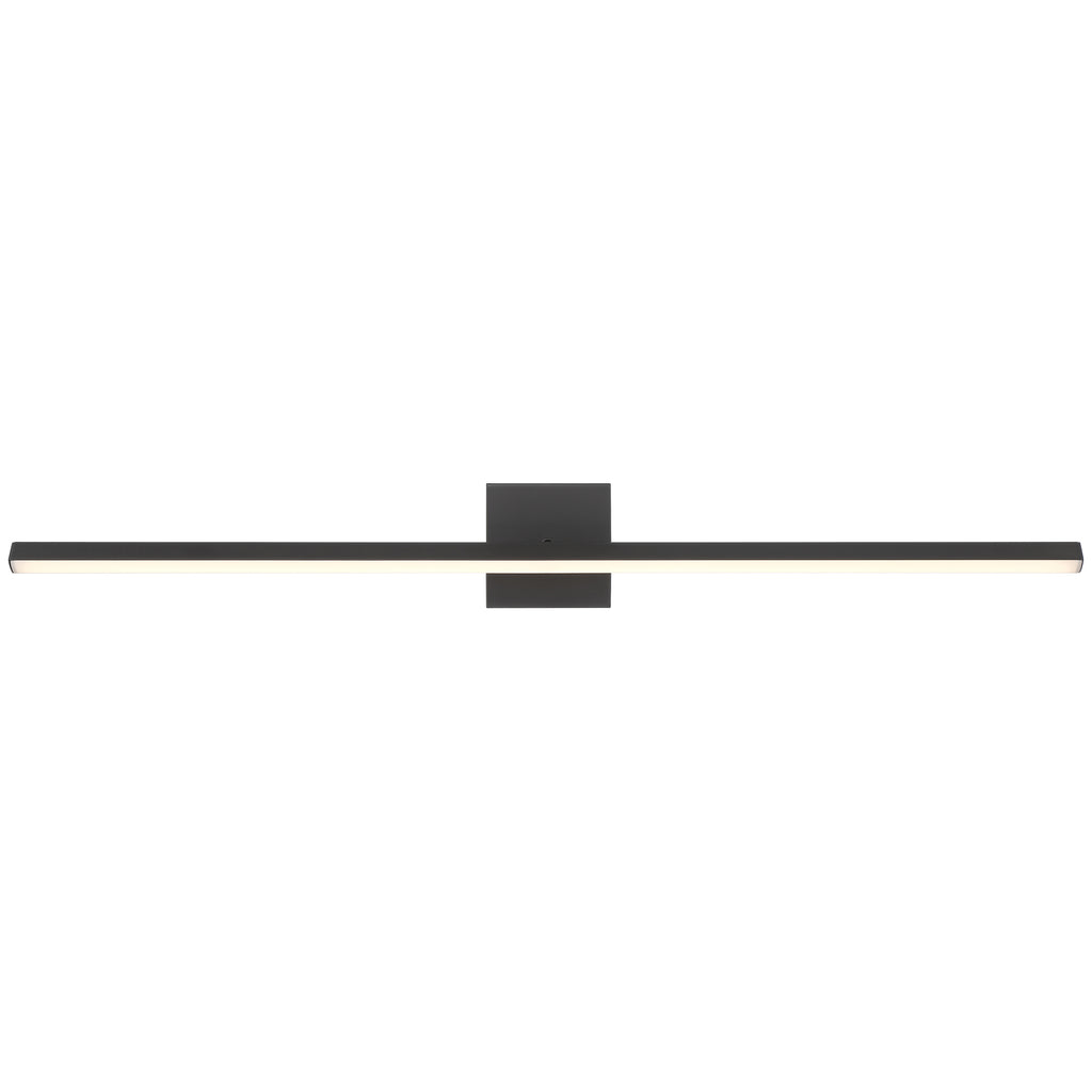 Float Adjustable LED Vanity, Matte Black / 36"