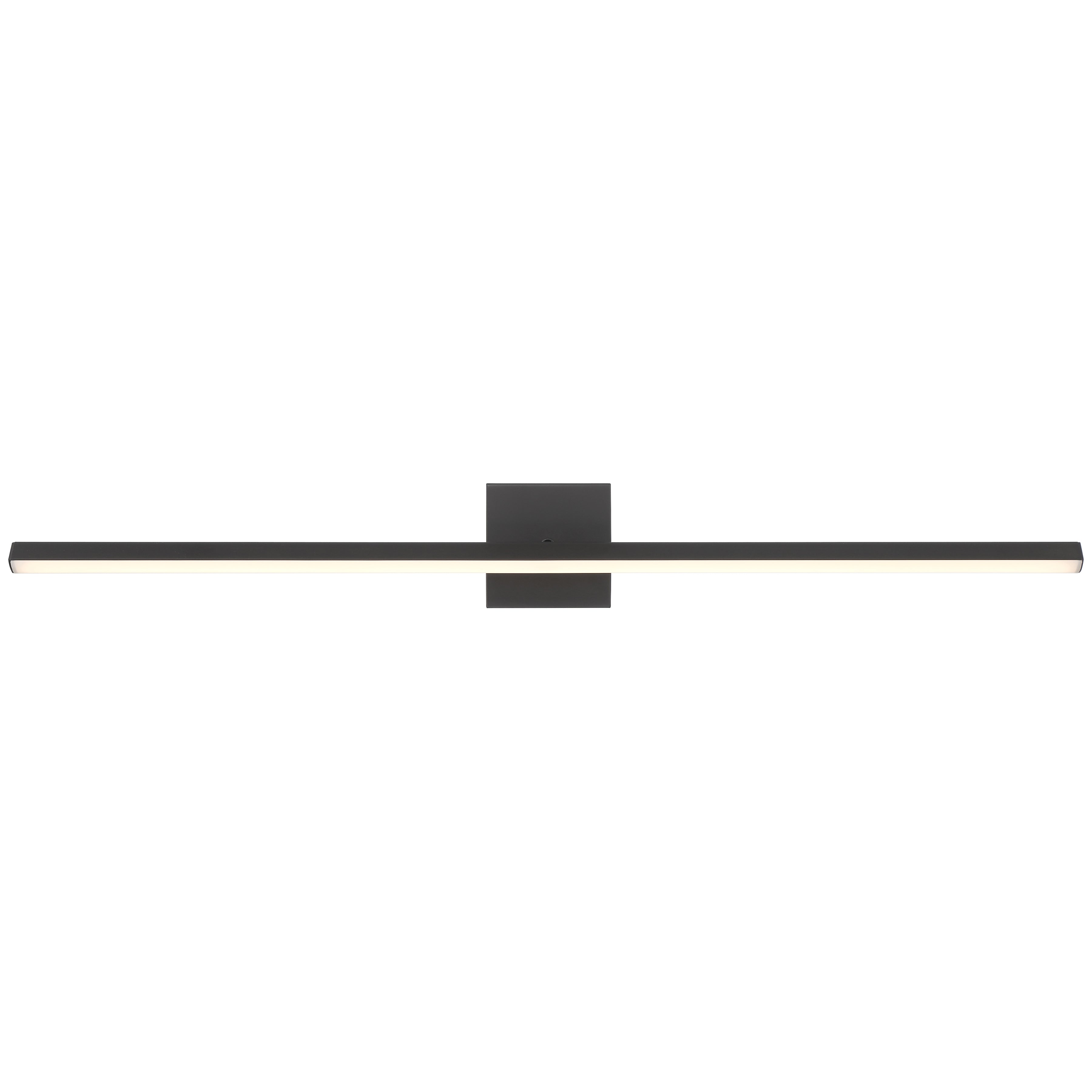 Float Adjustable LED Vanity, Matte Black / 36"