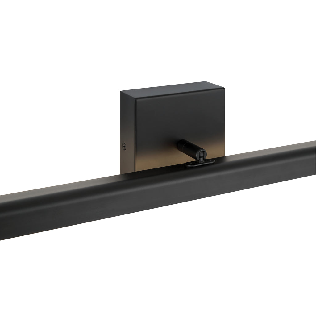 Float Adjustable LED Vanity, Matte Black / 36"
