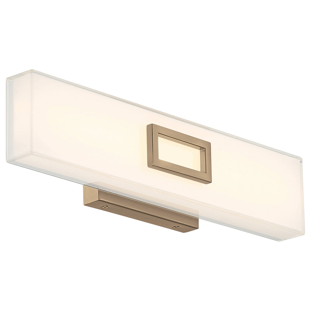 Restore LED Vanity, Antique Brushed Brass / 25W