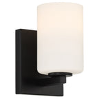 Sienna 1 Light Wall Sconce & Vanity, Matte Black