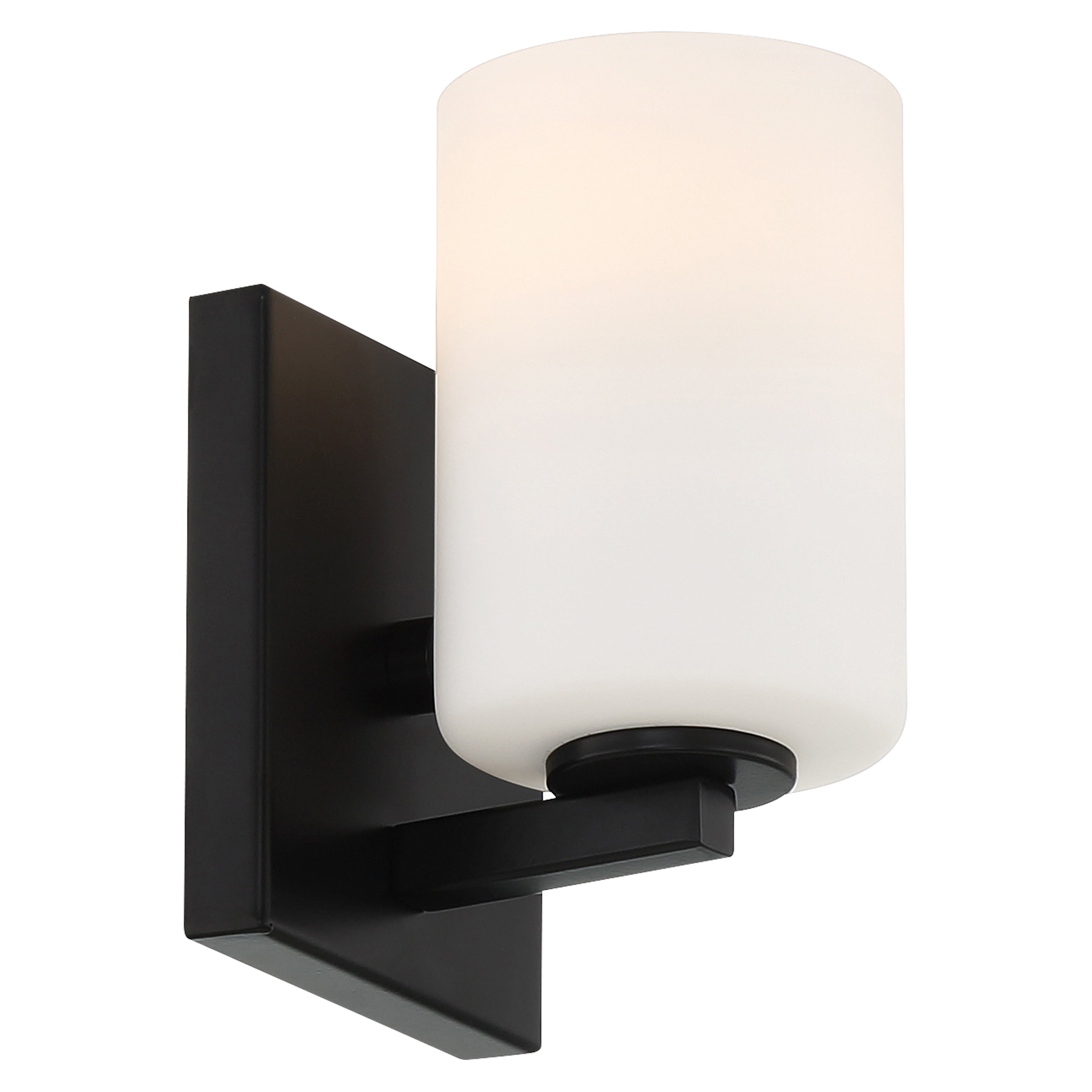 Sienna 1 Light Wall Sconce & Vanity, Matte Black