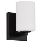 Sienna 1 Light Wall Sconce & Vanity, Matte Black