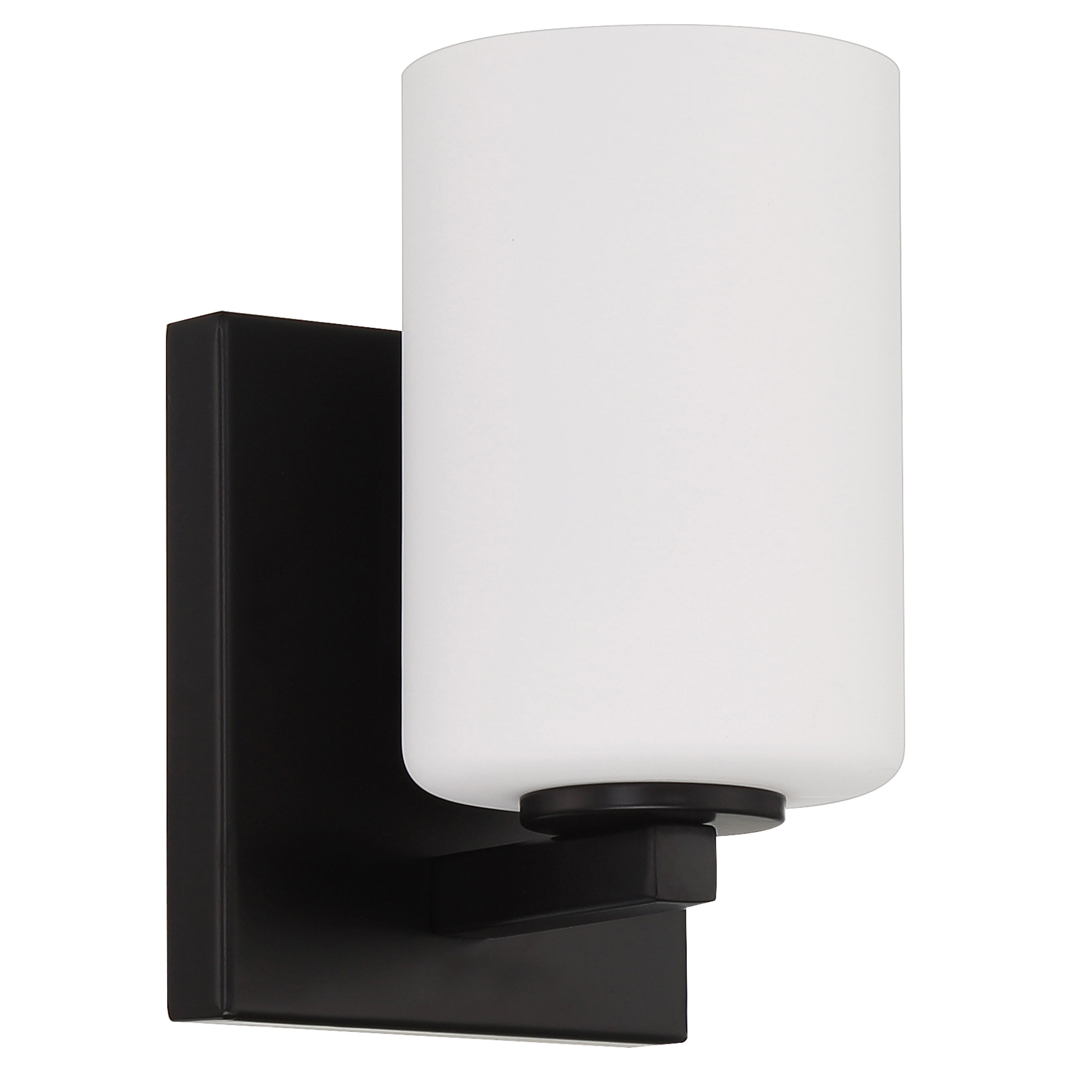 Sienna 1 Light Wall Sconce & Vanity, Matte Black