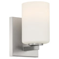 Sienna 1 Light LED Wall Sconce & Vanity, Brushed Steel