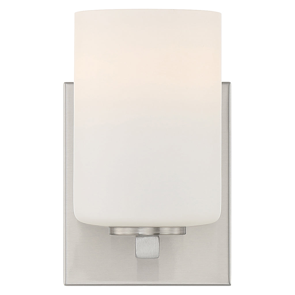 Sienna 1 Light LED Wall Sconce & Vanity, Brushed Steel