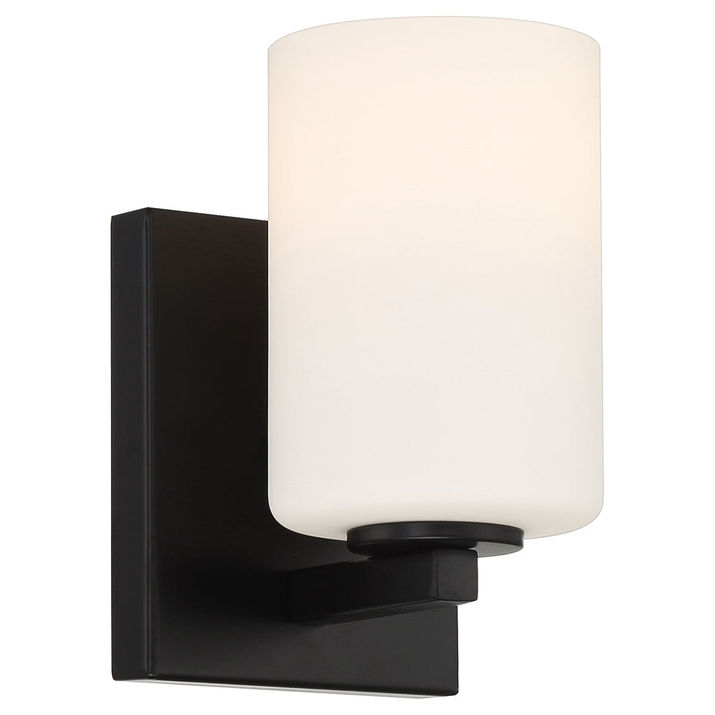 Sienna 1 Light LED Wall Sconce & Vanity, Matte Black