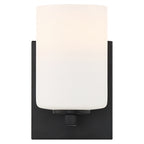 Sienna 1 Light LED Wall Sconce & Vanity, Matte Black