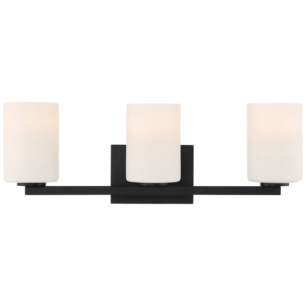 Sienna 3 Light LED Vanity, Matte Black