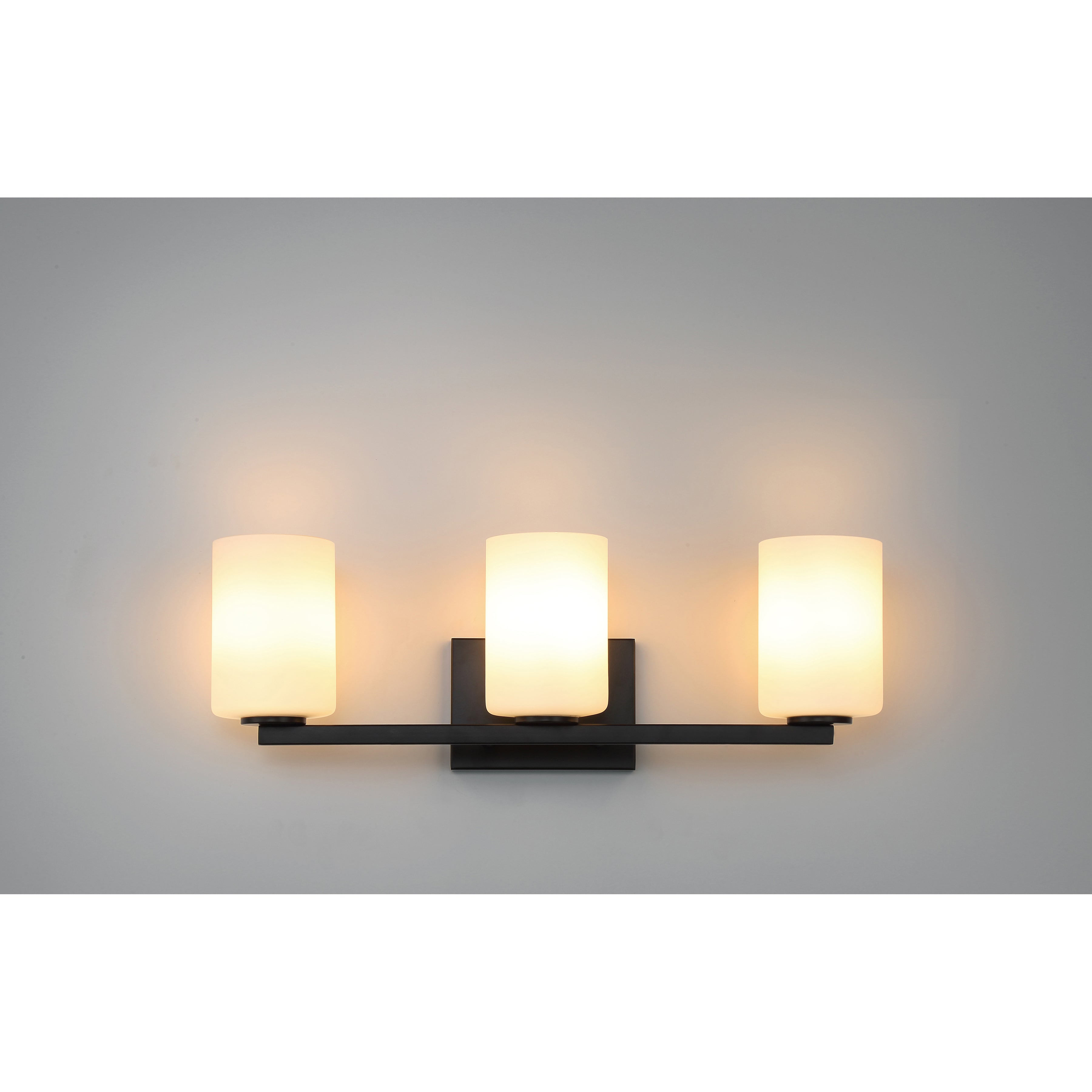 Sienna 3 Light LED Vanity, Matte Black
