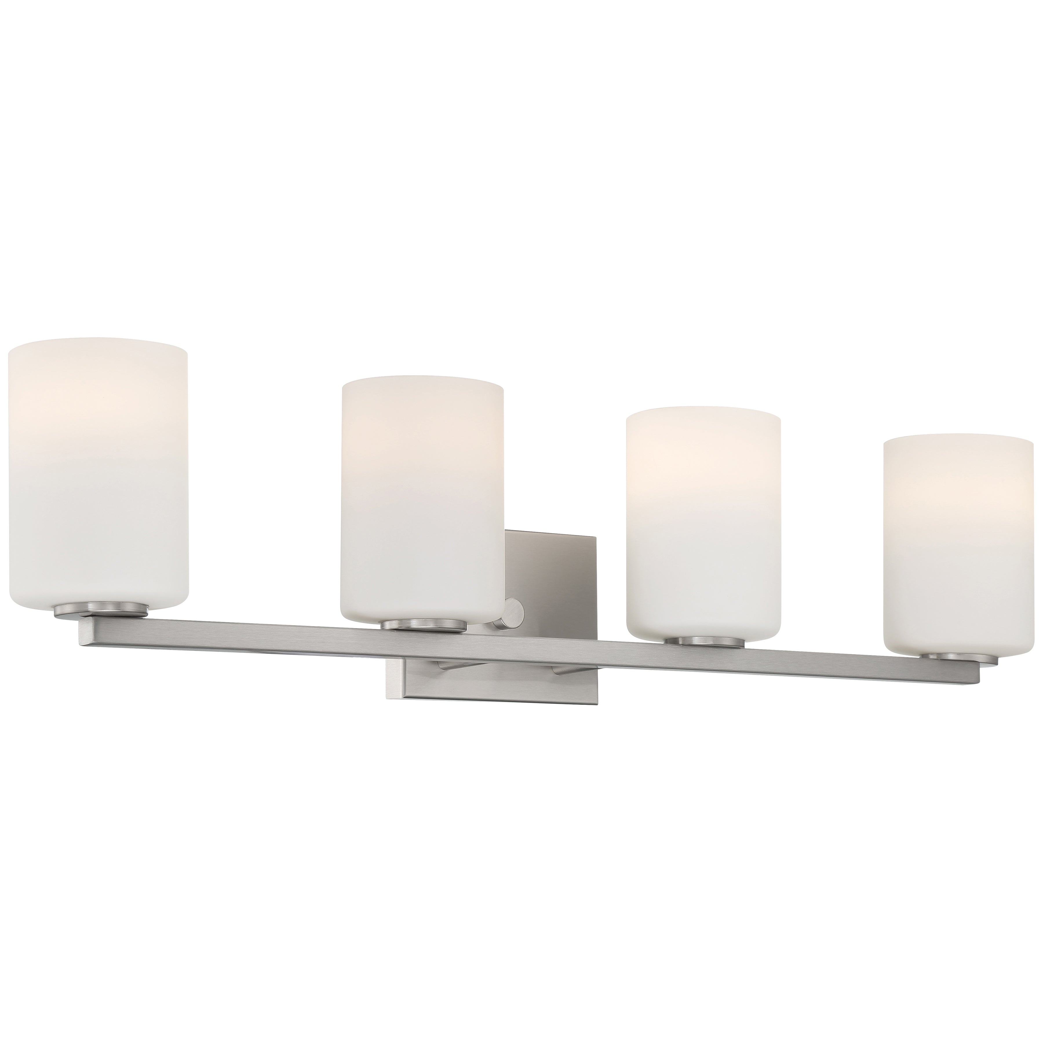 Sienna 4 Light Vanity, Brushed Steel