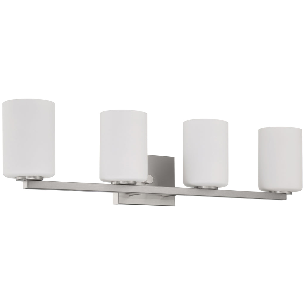 Sienna 4 Light Vanity, Brushed Steel