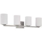 Sienna 4 Light Vanity, Brushed Steel
