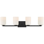 Sienna 4 Light Vanity, Matte Black