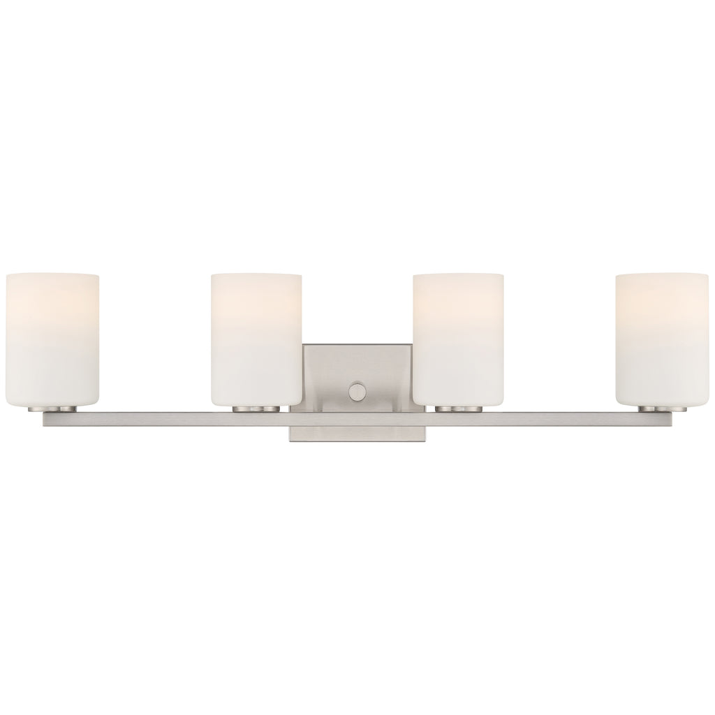 Sienna 4 Light LED Vanity, Brushed Steel