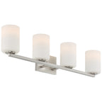 Sienna 4 Light LED Vanity, Brushed Steel