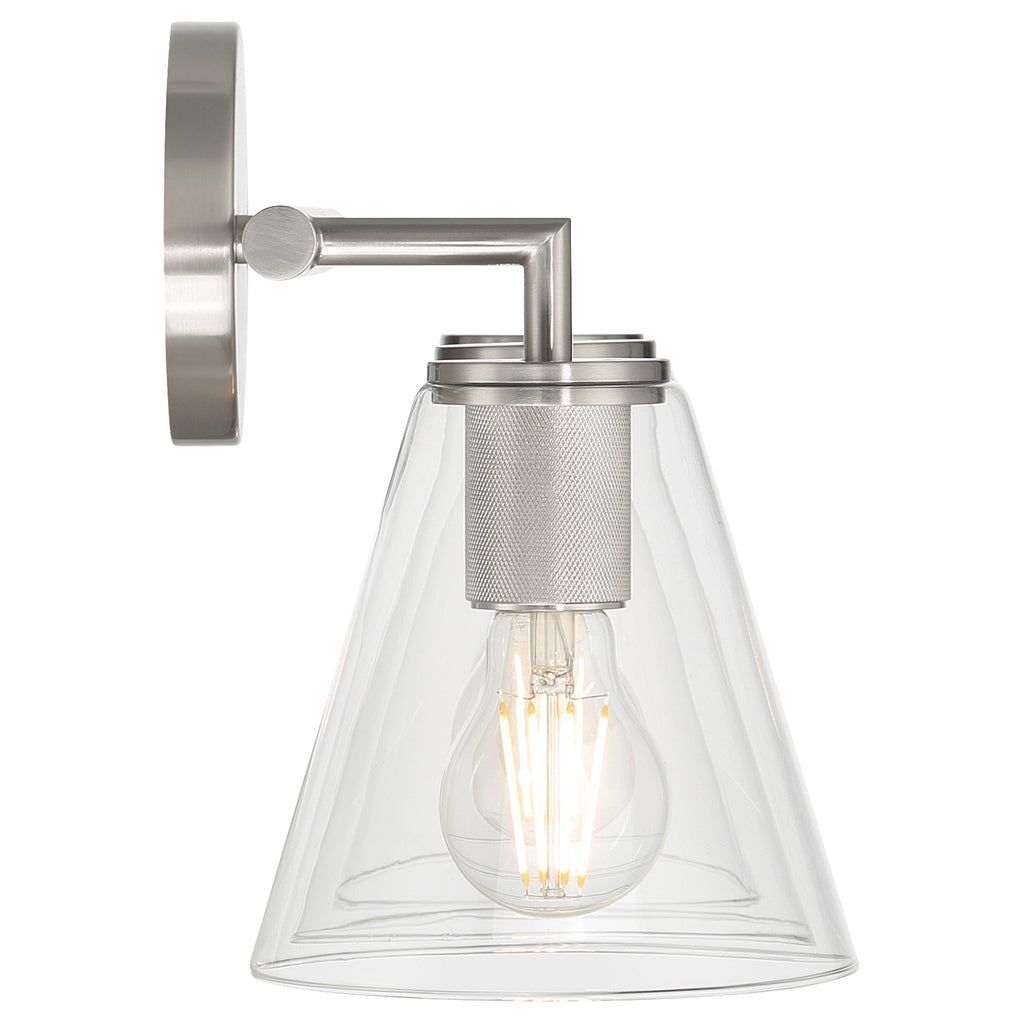 Katie 3 Light Vanity, Brushed Steel