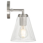 Katie 3 Light Vanity, Brushed Steel