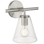 Katie 3 Light Vanity, Brushed Steel