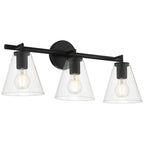 Katie 3 Light Vanity, Matte Black