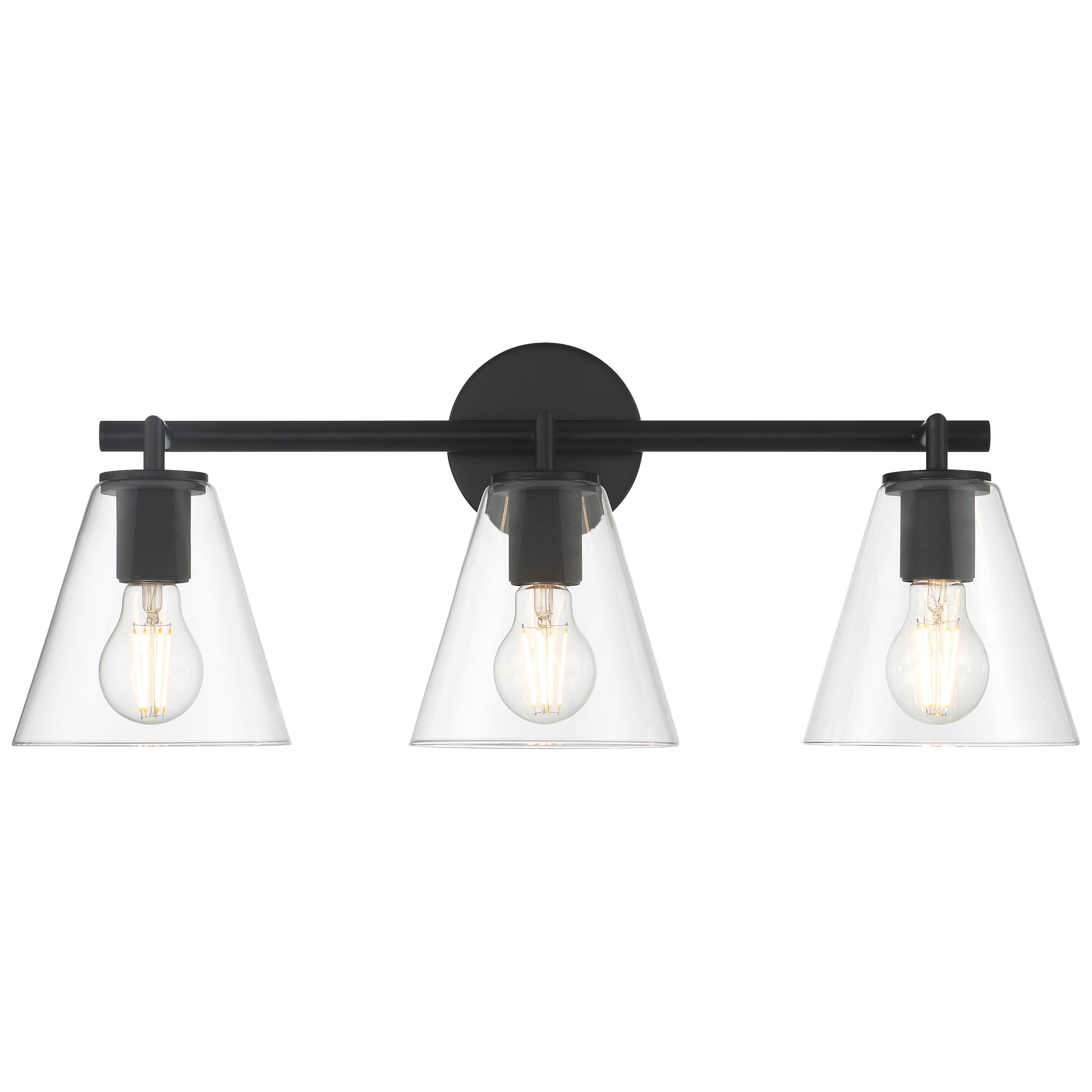 Katie 3 Light Vanity, Matte Black