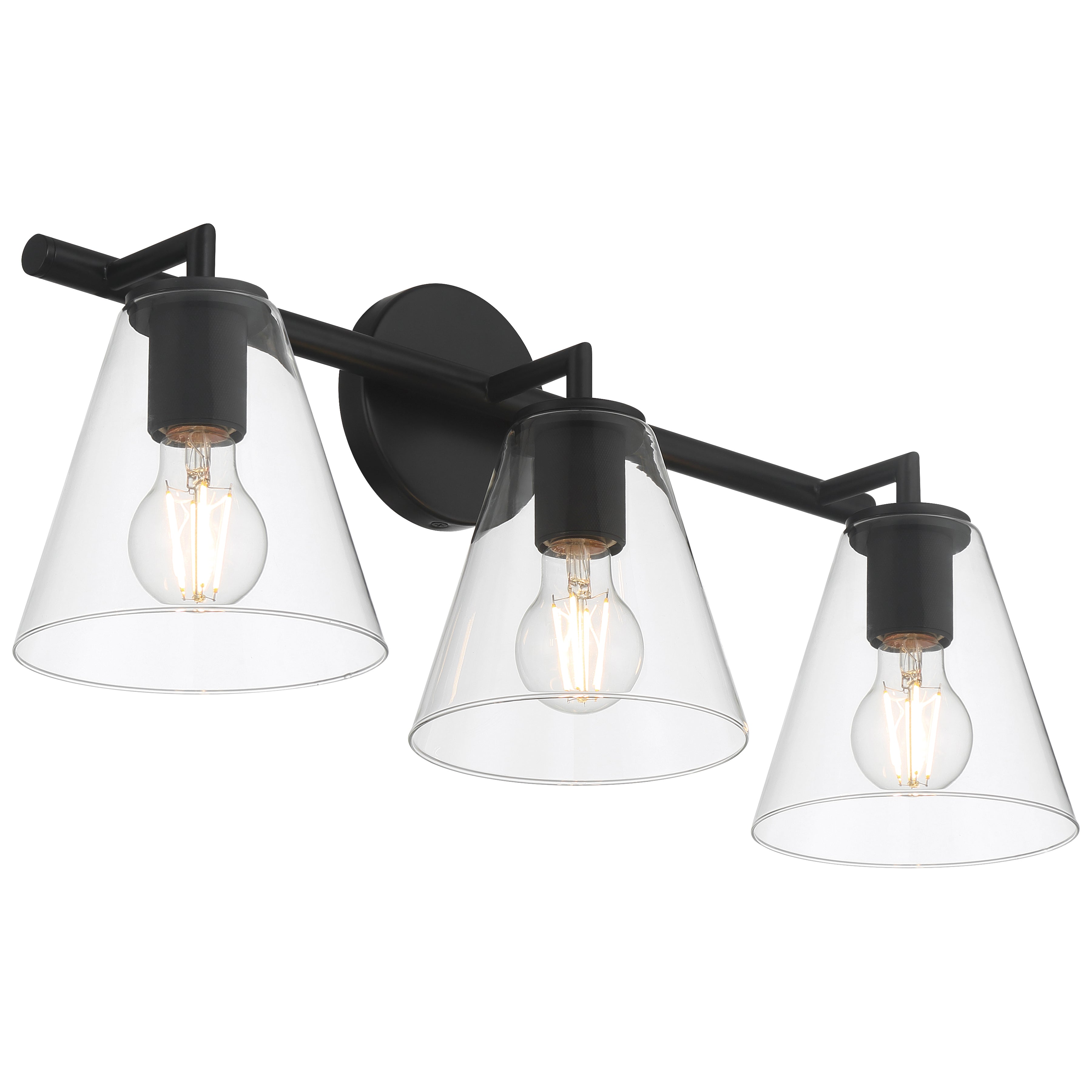 Katie 3 Light Vanity, Matte Black