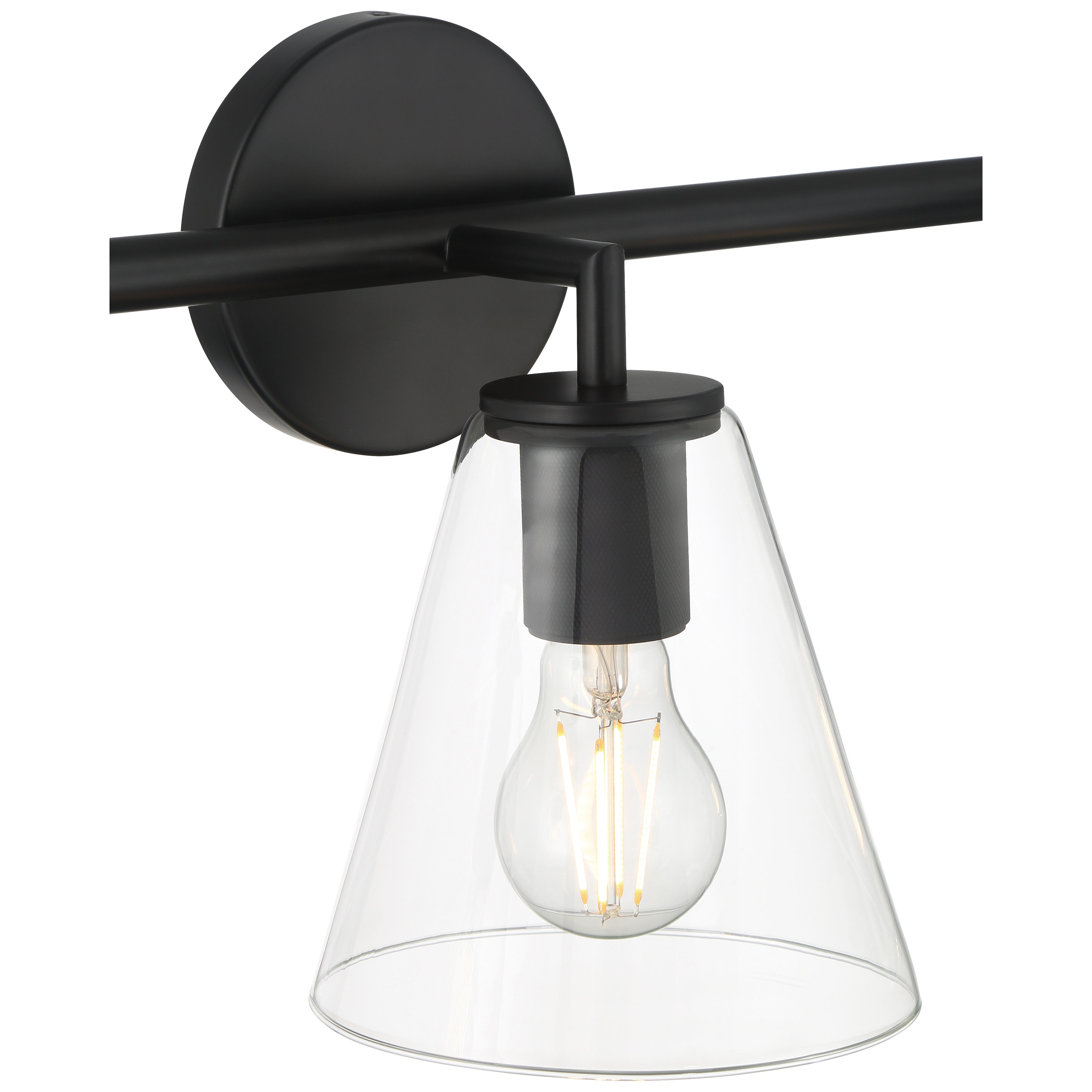 Katie 3 Light Vanity, Matte Black