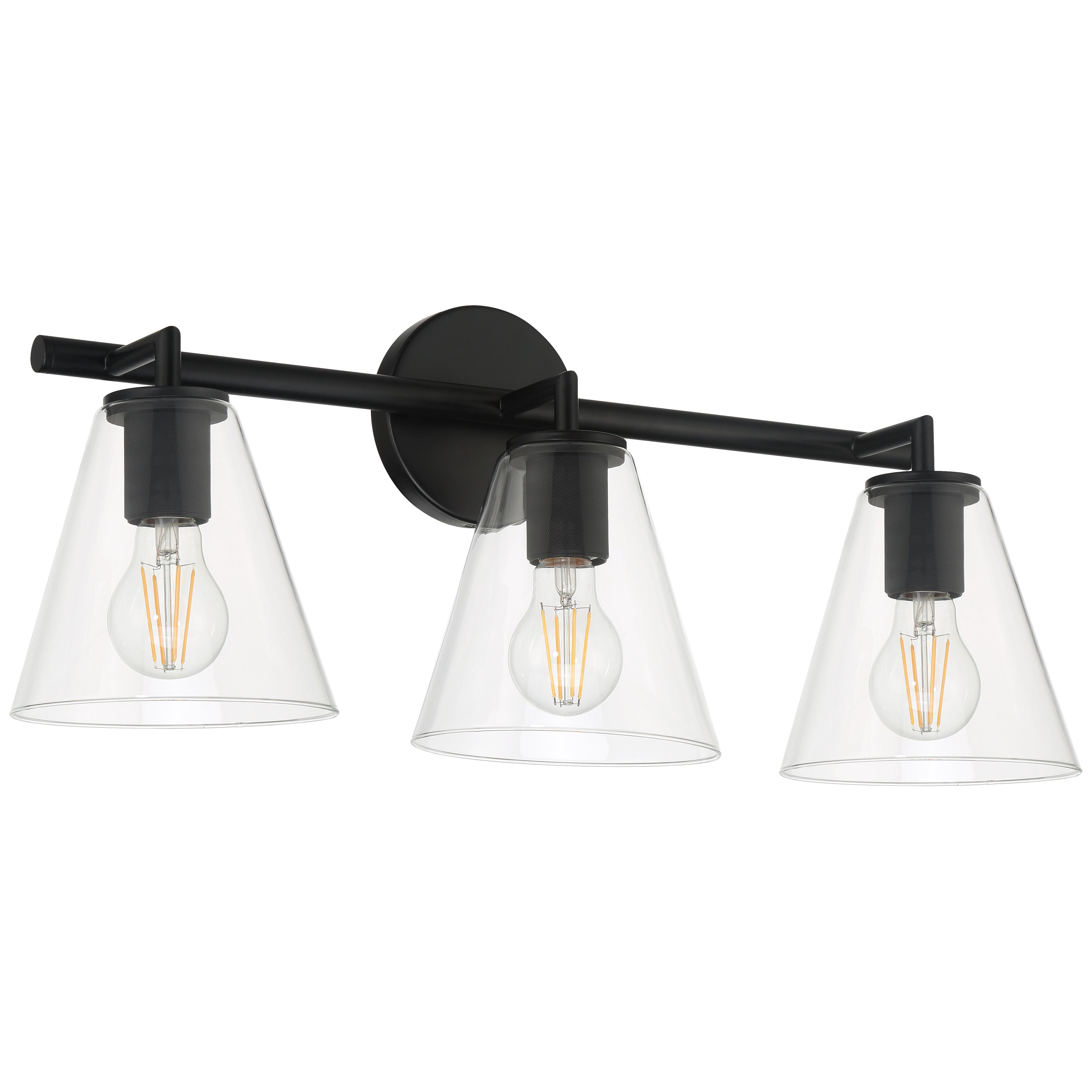 Katie 3 Light Vanity, Matte Black