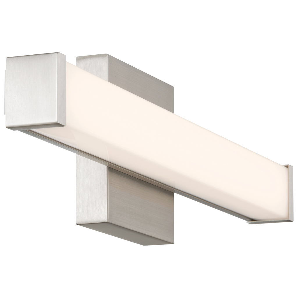 Maxx 5CCT LED Vanity, Brushed Steel / 18"