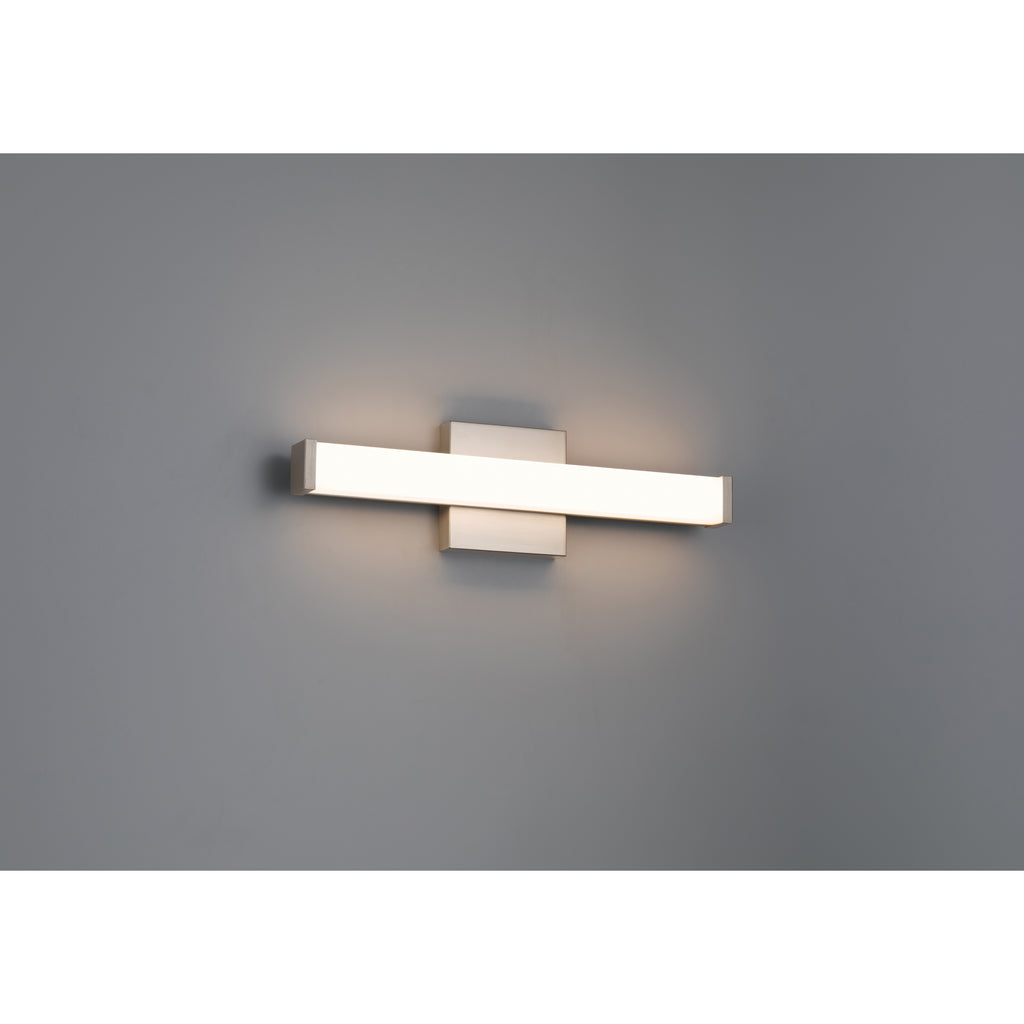 Maxx 5CCT LED Vanity, Brushed Steel / 18"