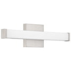 Maxx 5CCT LED Vanity, Brushed Steel / 18"