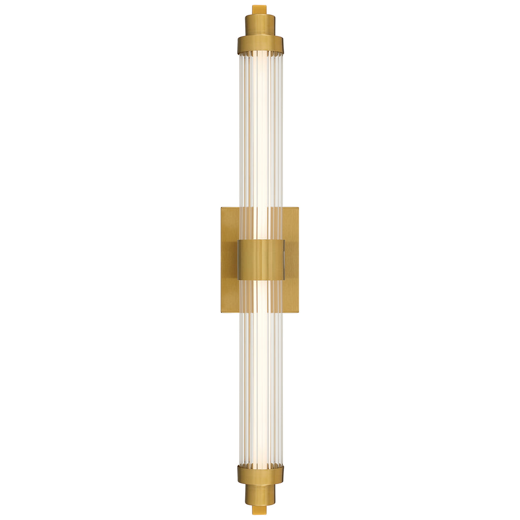 Julia 3CCCT LED Vanity, Antique Brushed Brass