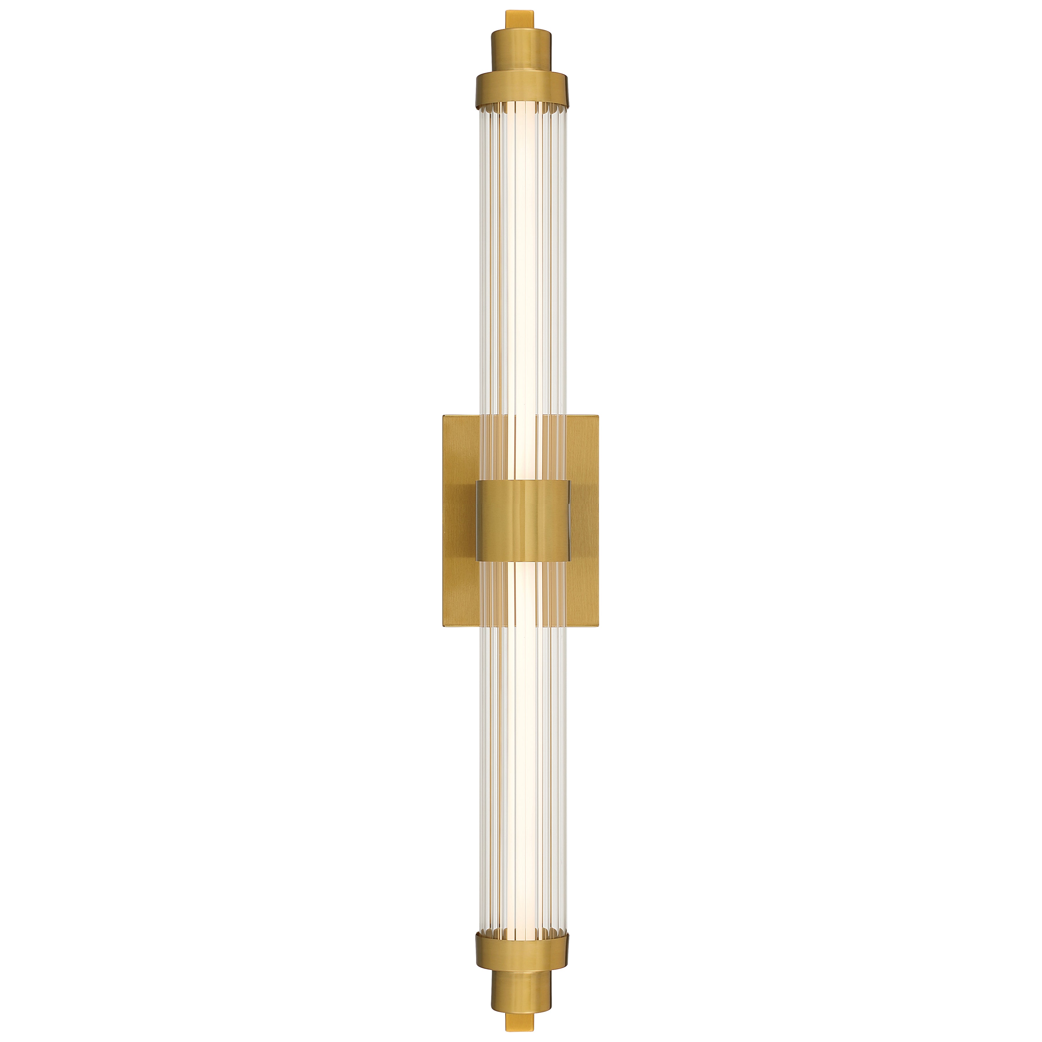 Julia 3CCCT LED Vanity, Antique Brushed Brass