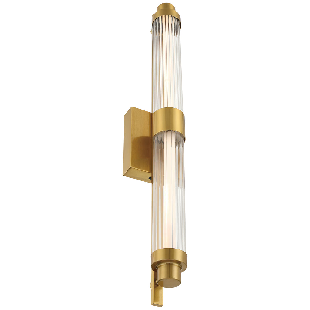 Julia 3CCCT LED Vanity, Antique Brushed Brass