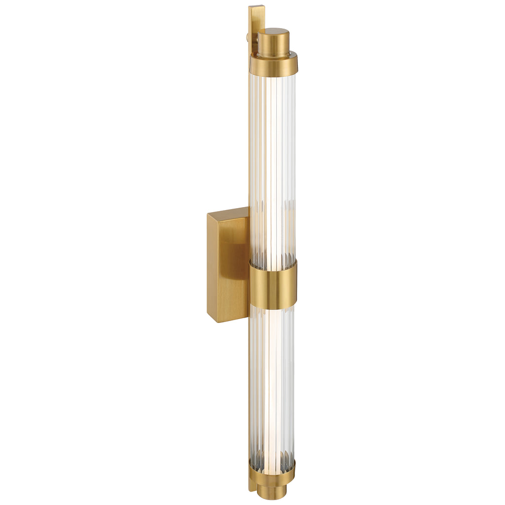 Julia 3CCCT LED Vanity, Antique Brushed Brass