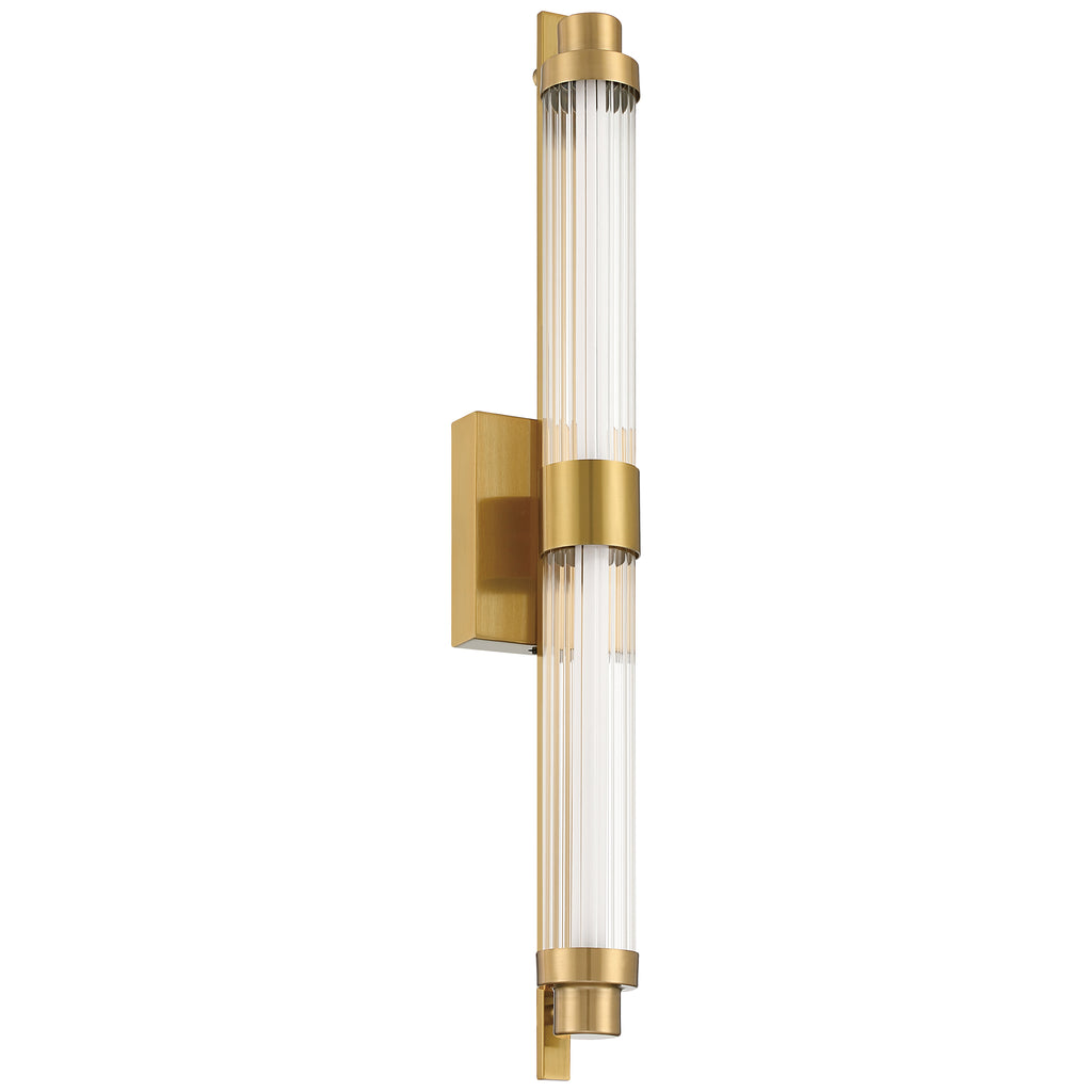 Julia 3CCCT LED Vanity, Antique Brushed Brass