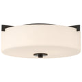 Rachel 2 Light Flush Mount, Matte Black