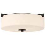 Rachel 2 Light Flush Mount, Matte Black