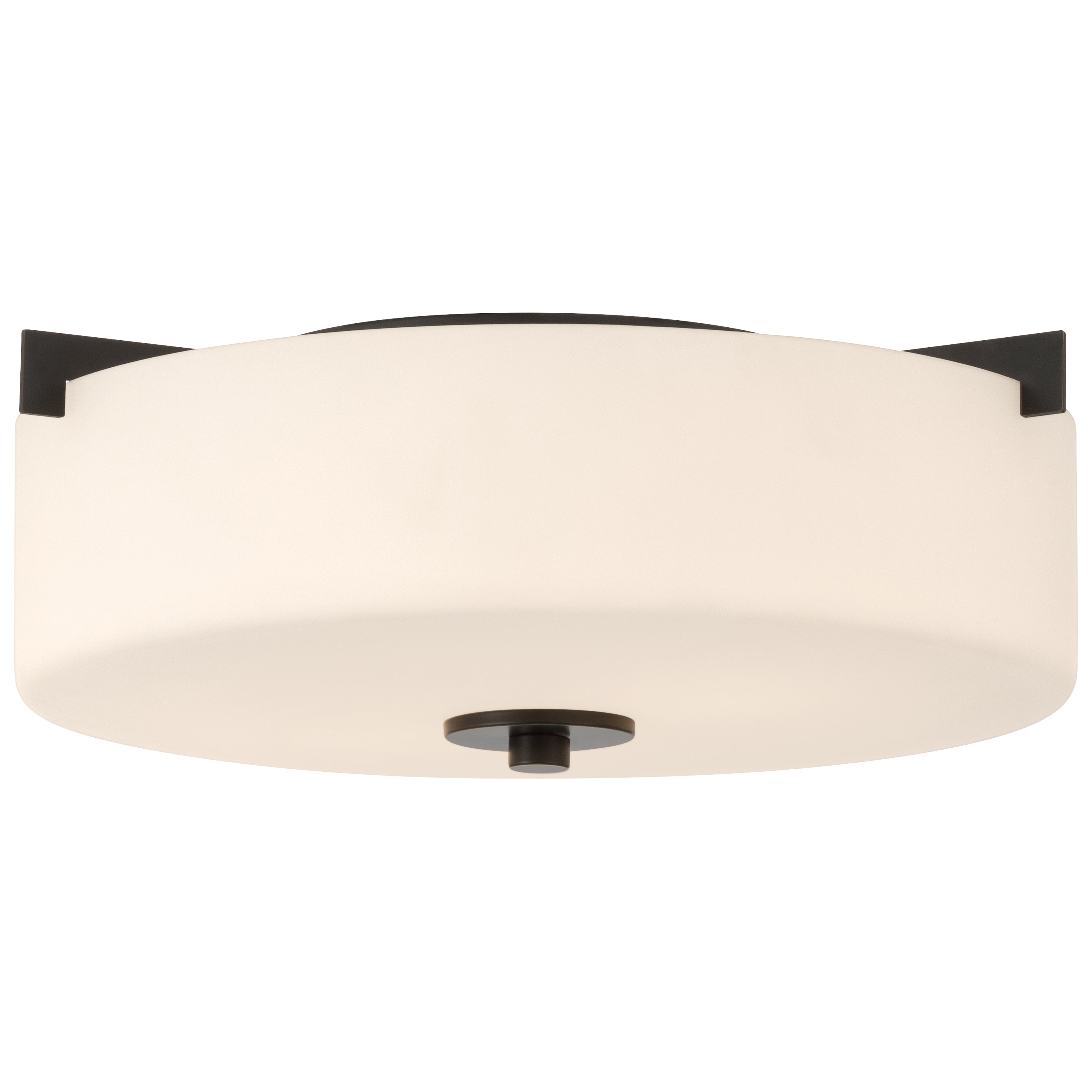 Rachel 2 Light Flush Mount, Matte Black